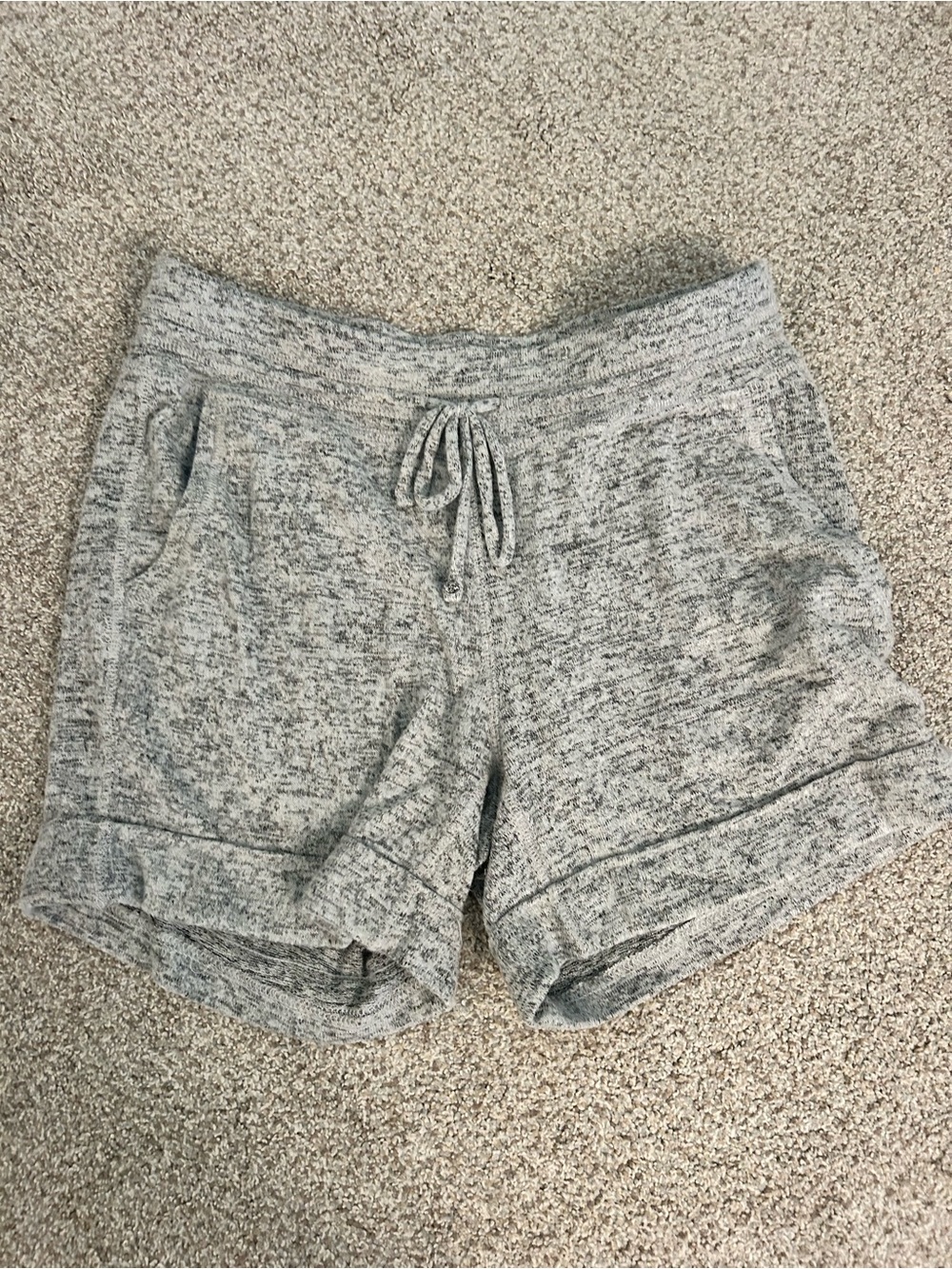 Active Life Women's Marled Light Gray Athletic Lounge Shorts